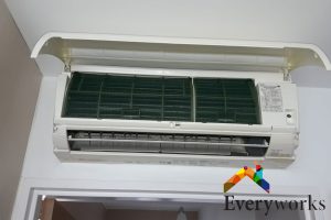 opened-aircon-unit-panasonic-aircon-everyworks-aircon-servicing-singapore