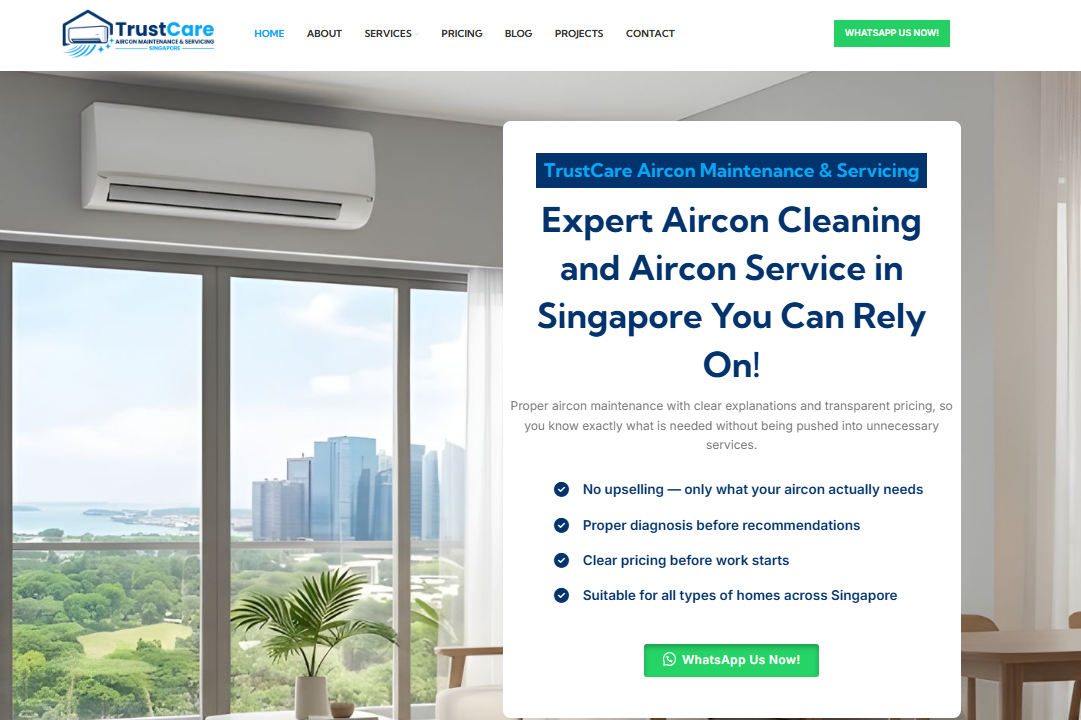 10 Best Aircon Chemical Wash Services in Singapore for Weak Cooling Problems (2026) 4 listicle-trust-care-aircon-maintenance-and-servicing-singapore